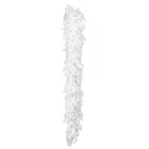 witte boa met zilveren tinsel 1,80m